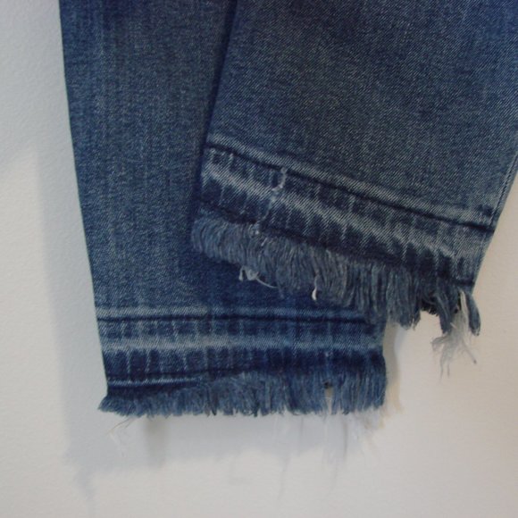 Levi's Highrise Skinny Distressed Jeans 721 Big E High Rise Raw Hem Stretch 27 - Picture 15 of 16